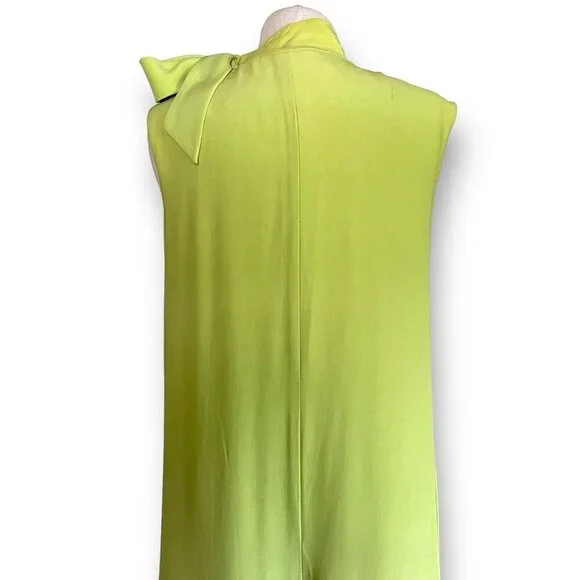 Vintage 1960s Elizabeth Arden Womens Jumpsuit Sz Large Lime Green Wide Leg Mod - Picture 13 of 14